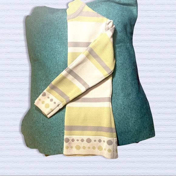 Authentic vintage 60s mod mock turtleneck long sleeve ribbed tunic dress backzip - Picture 8 of 12